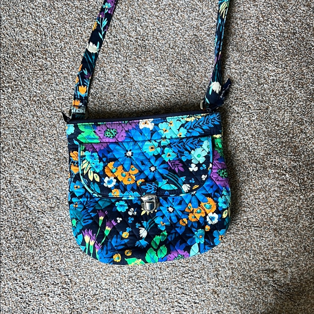 Vera Bradley Floral Blue Crossbody Bag